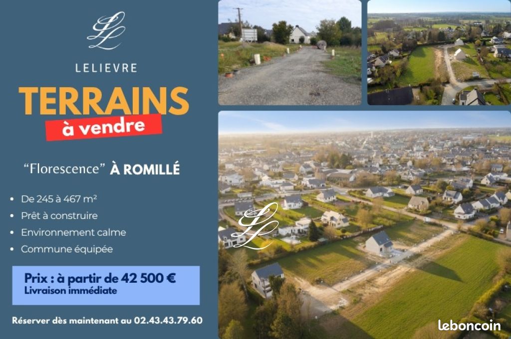 Terrain 390 m² · à Romillé · 78 000 €
