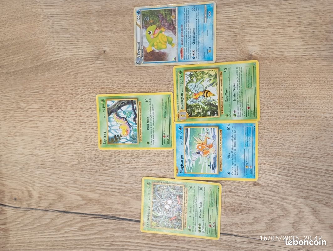 5 cartes Pokémon française (image 1)