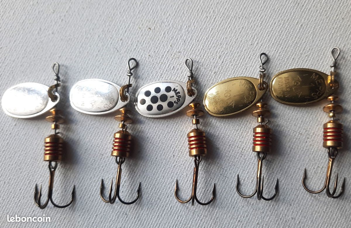 Cuiller MEPPS Aglia fire tiger hameçon simple