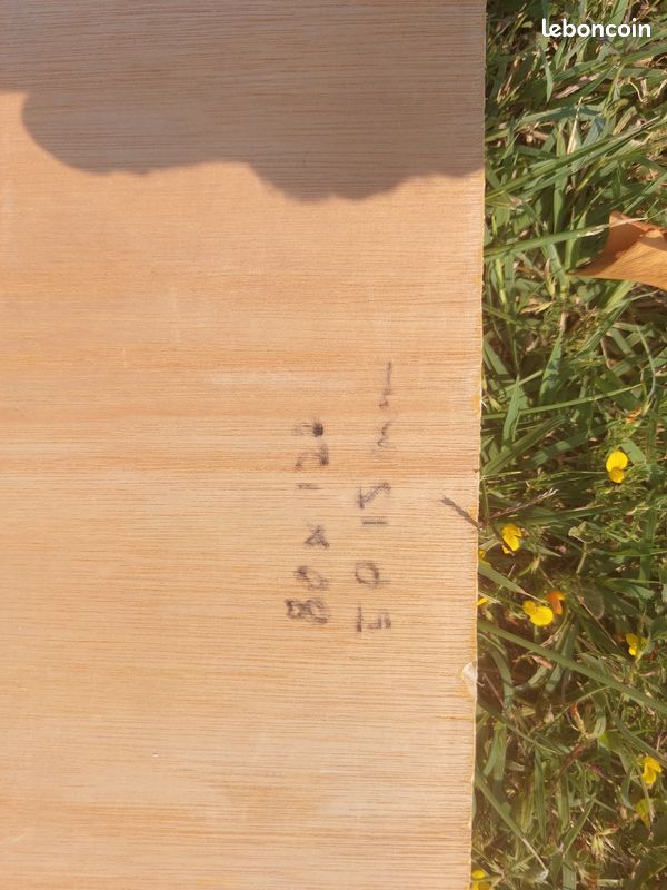 Lot de 3 panneaux contreplaqué bois dur 15 mm (image 3)