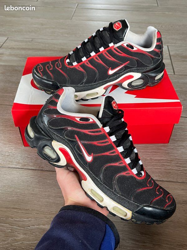 Nike Tn Noir Tn Rouge Homme Tn Noir Rouge Blanc Nike AIR MAX