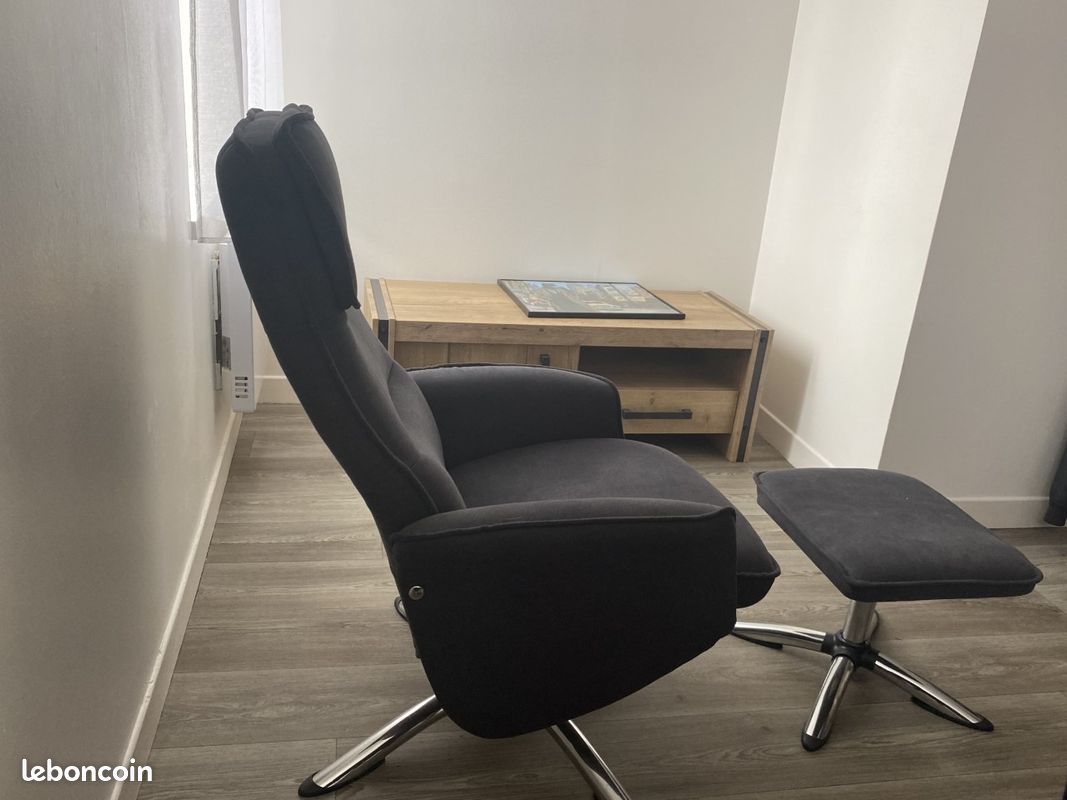 Fauteuil relaxant + Pouf (image 3)