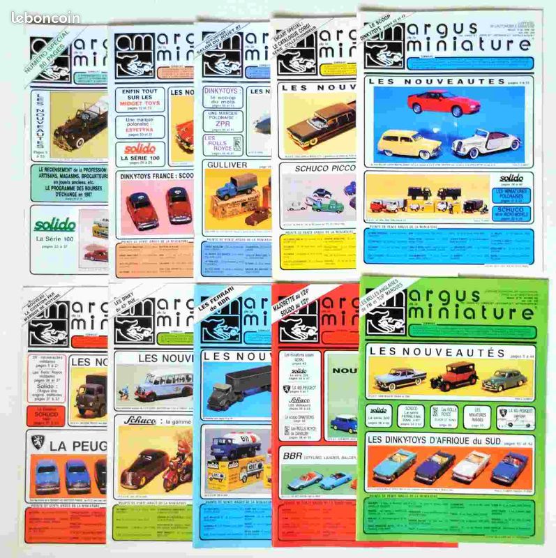 La revue Argus de la miniatures Dinky Toys France de 1989