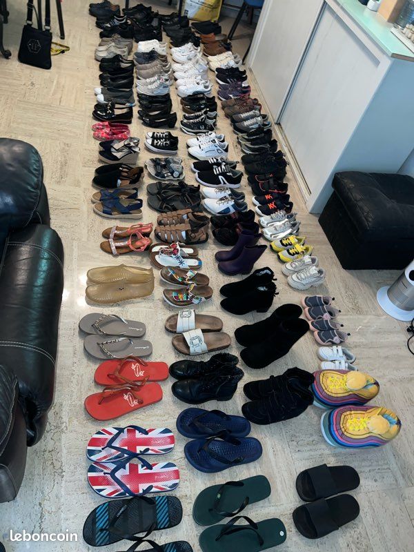Lot de basket chaussure claquette sandale (image 1)