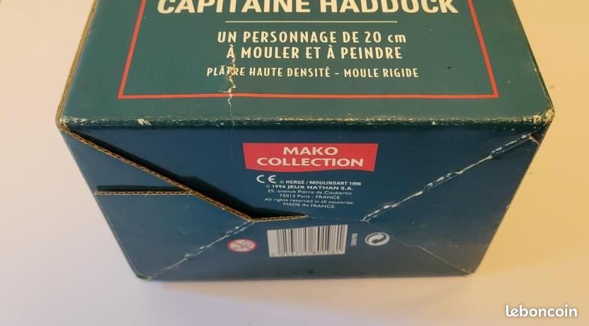 Mako Collection Tintin – Personnage 20 Cm à Mouler Et Peindre, 1996, Hergé Moulinsart