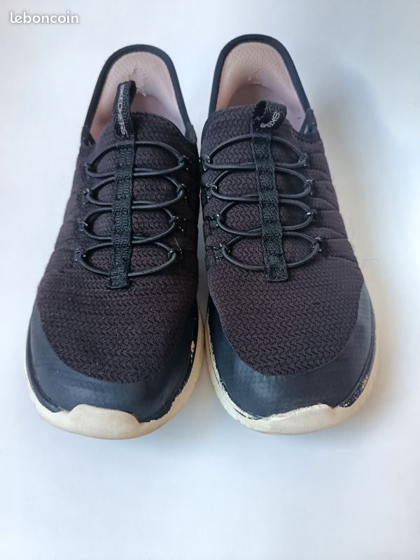 Chaussures baskets fille skechers slip-ins noir 35 (image 5)