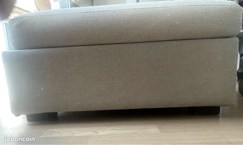 Pouf La Redoute couleur beige (image 3)