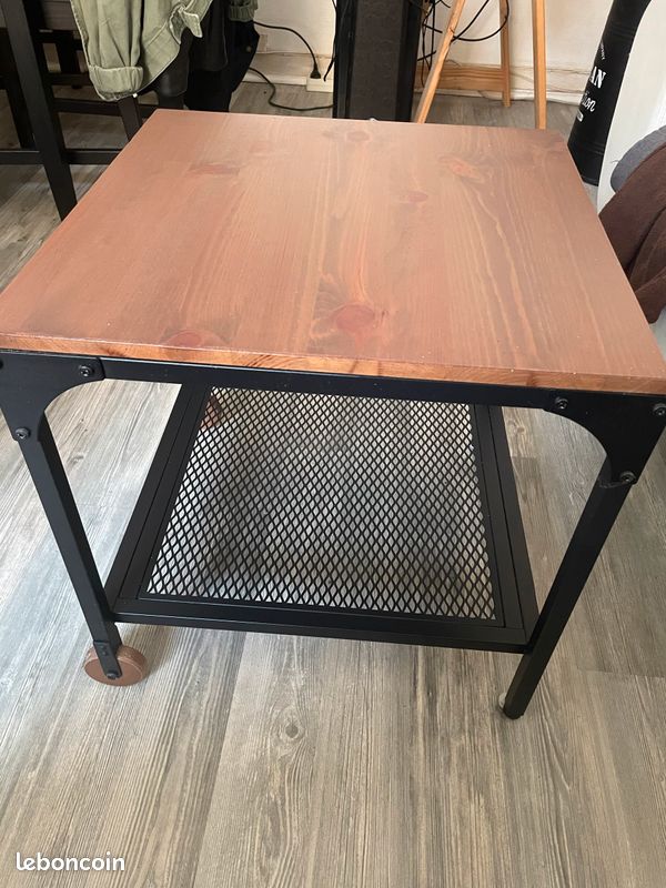 Table d’appoint style industriel (image 3)