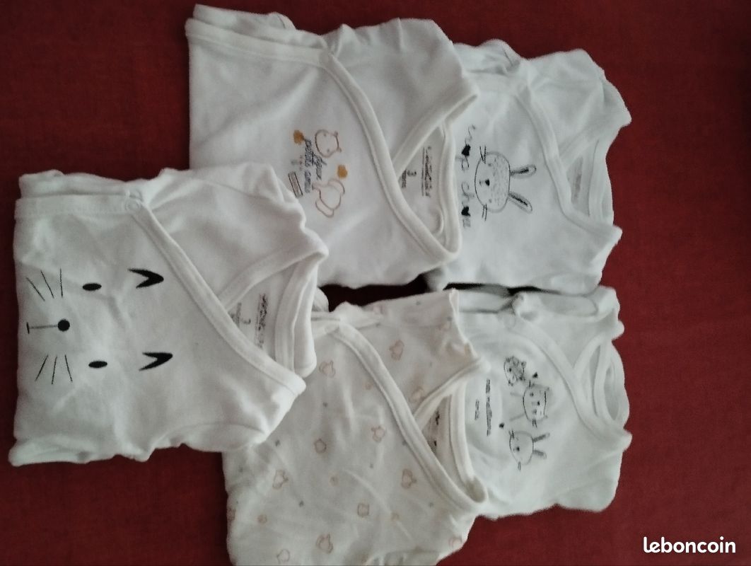 Lot de 5 bodys manches longues 3 mois (image 1)