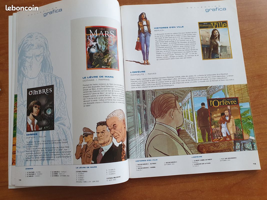Catalogue 2002 éditions Glénat collection de BD bandes dessinées 77 pages dont Titeuf, Mafalda (image 6)