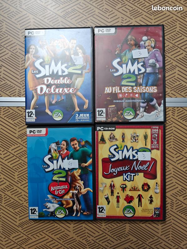 LES SIMS 2 + Extension ANIMAUX & CIE - Jeu PC - Complet Envoi