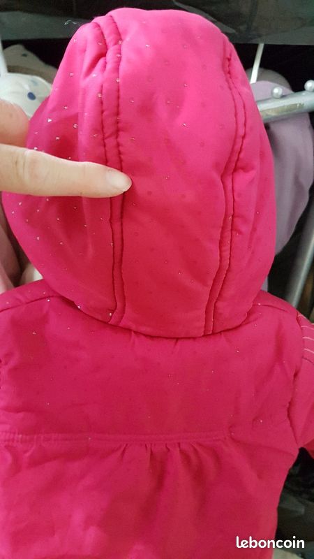 Manteau rose premaman 12 mois (image 3)