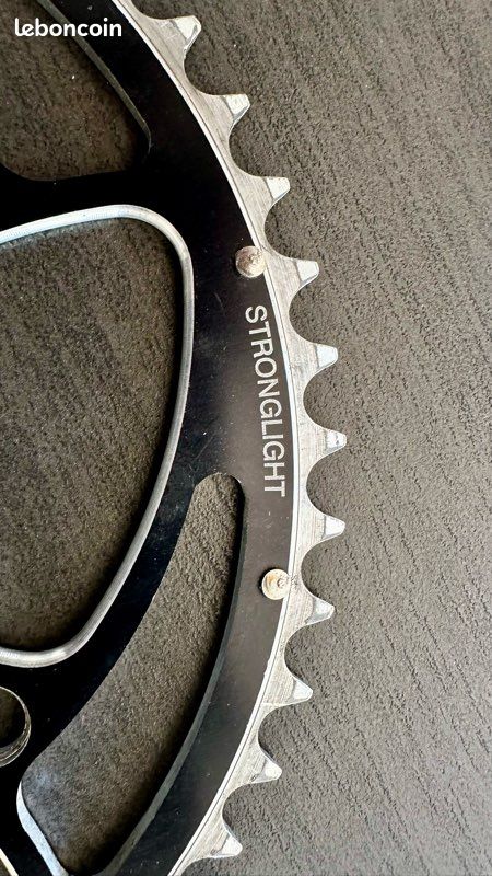 Ensemble 2 plateaux STRONGLIGHT 52/42 aluminium /or 130 neuf ( ol