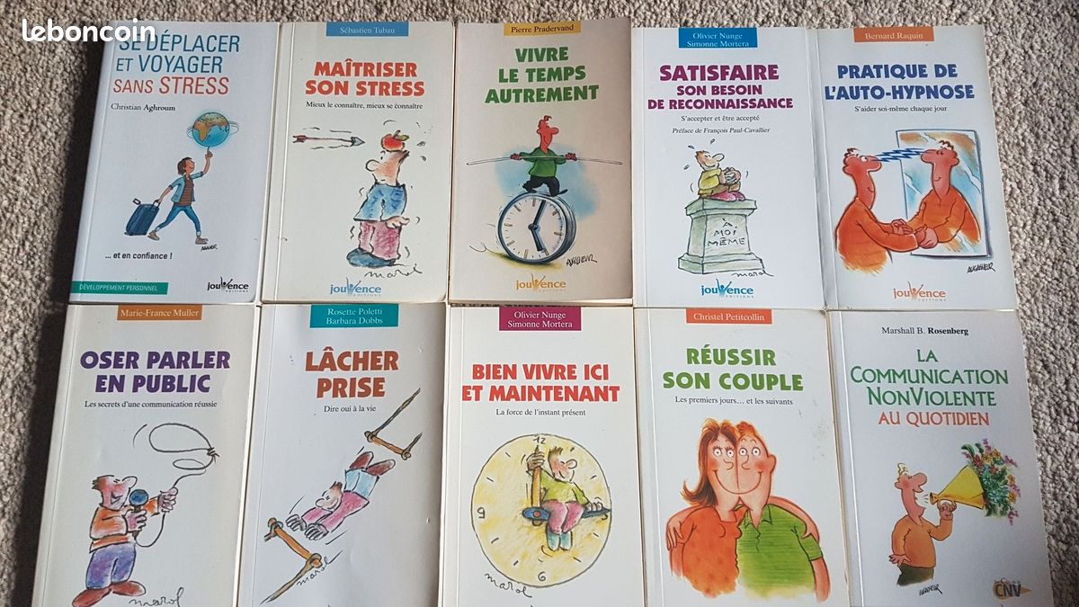 Lot de 22 livres Editions Jouvence thème parentalité couple communication non violente (image 2)