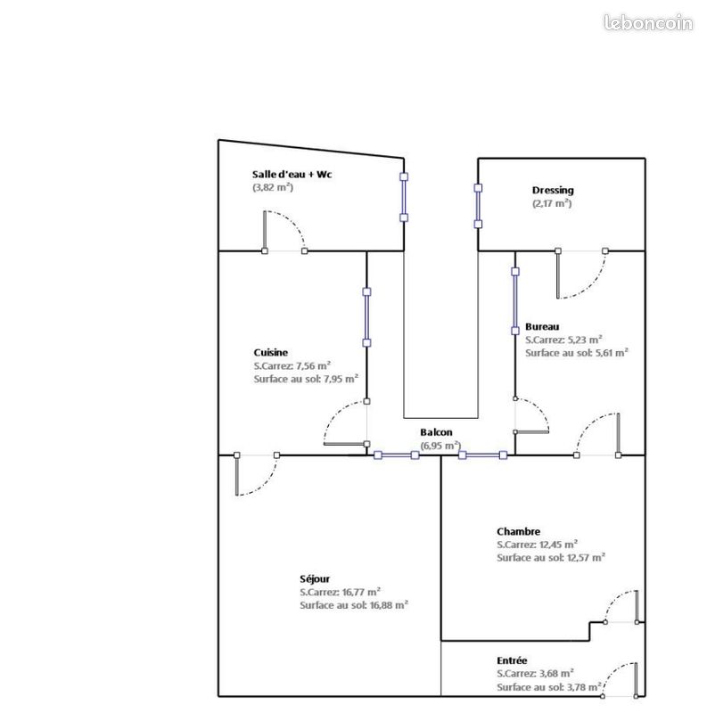 Appartement 2 pièces 52 m² · à Toulouse · 52 m² · 820 €/mois