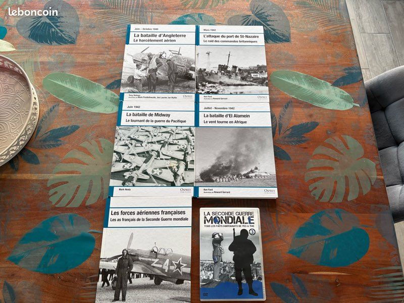 Vends collections de livres Osprey Publishing sur la thématique de la seconde guerre mondiale incluant 7 DVD (image 3)