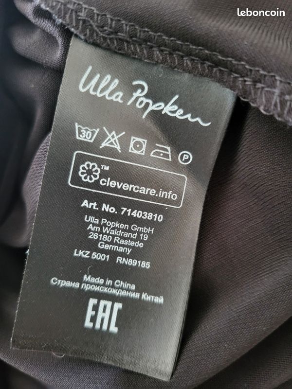 Veste Blazer Ulla Popken Femme Taille 56/58, Grise, Coupe Regular – Occasion