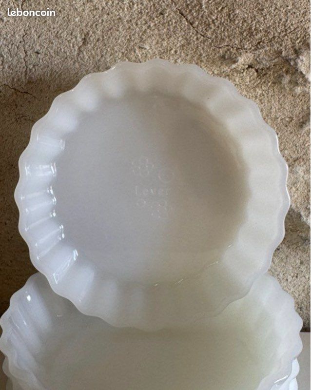 Grand vase plat en verre soufflé - Meubles Vintage