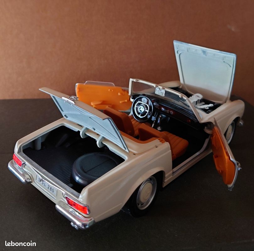 Mercedes 280 SL Cabriolet 1/18 Anson 30380 - Blanche Collection