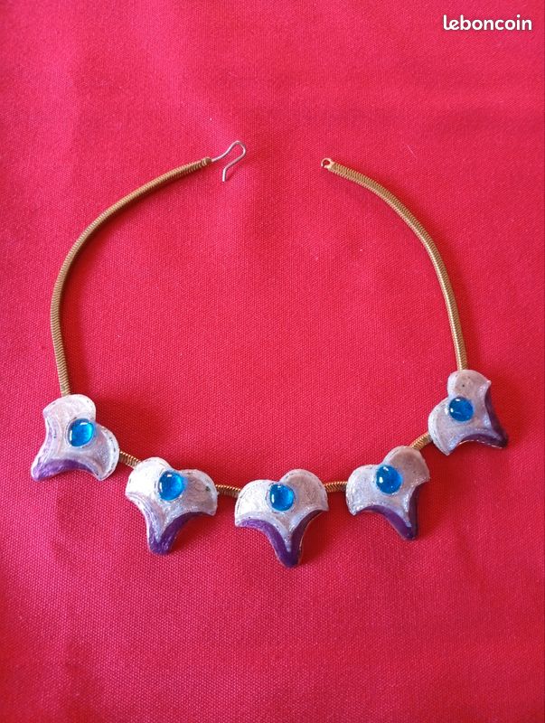Collier Ras Du Cou Andrée Bazot Vintage – Occasion – France