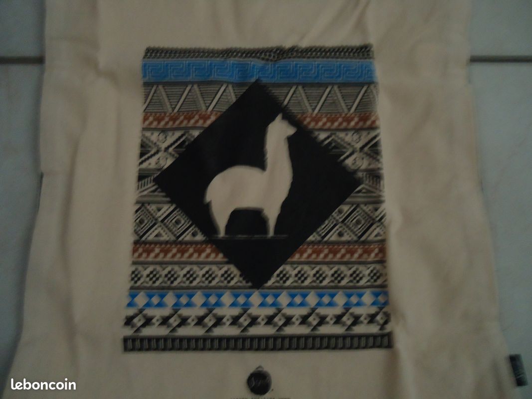 Sac tote bag motif aztèque lama (image 1)