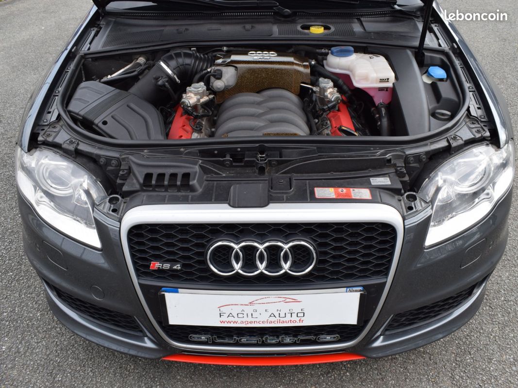 Audi rs4 avant b7 4.2 v8 420cv quattro bvm6 / pack f1 / pack carbone / disques ceramique / systeme bose (image 9)