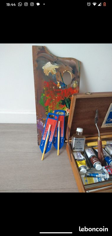 Boite de peinture+accessoires (image 1)