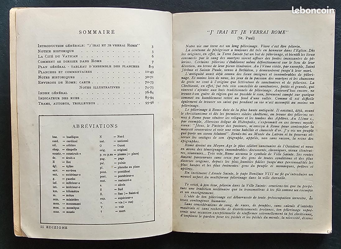 PETIT GUIDE DE ROME pour les Pélerins du 25ème Jubilé, Année Sainte 1950, édité par le bureau de Presse du Comité Central de l'Année Sainte (image 4)