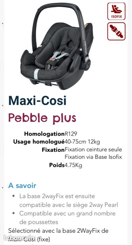Poussette trio et sièges auto (image 12)