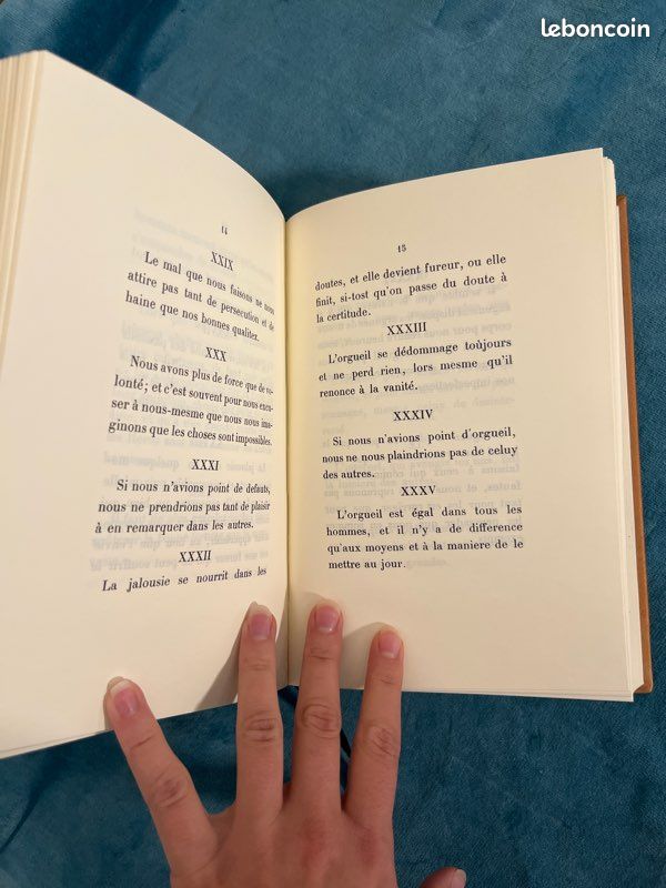 Livre Réflexions et Maximes Duc de La Rochefoucauld éditions Jean de Bonnot (image 14)