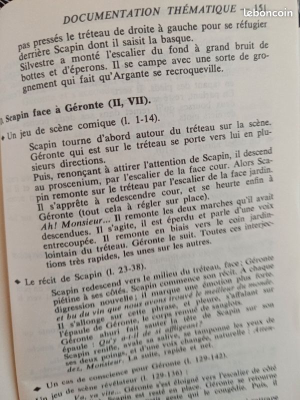 Roman " Les fourberies de Scapin " (image 14)