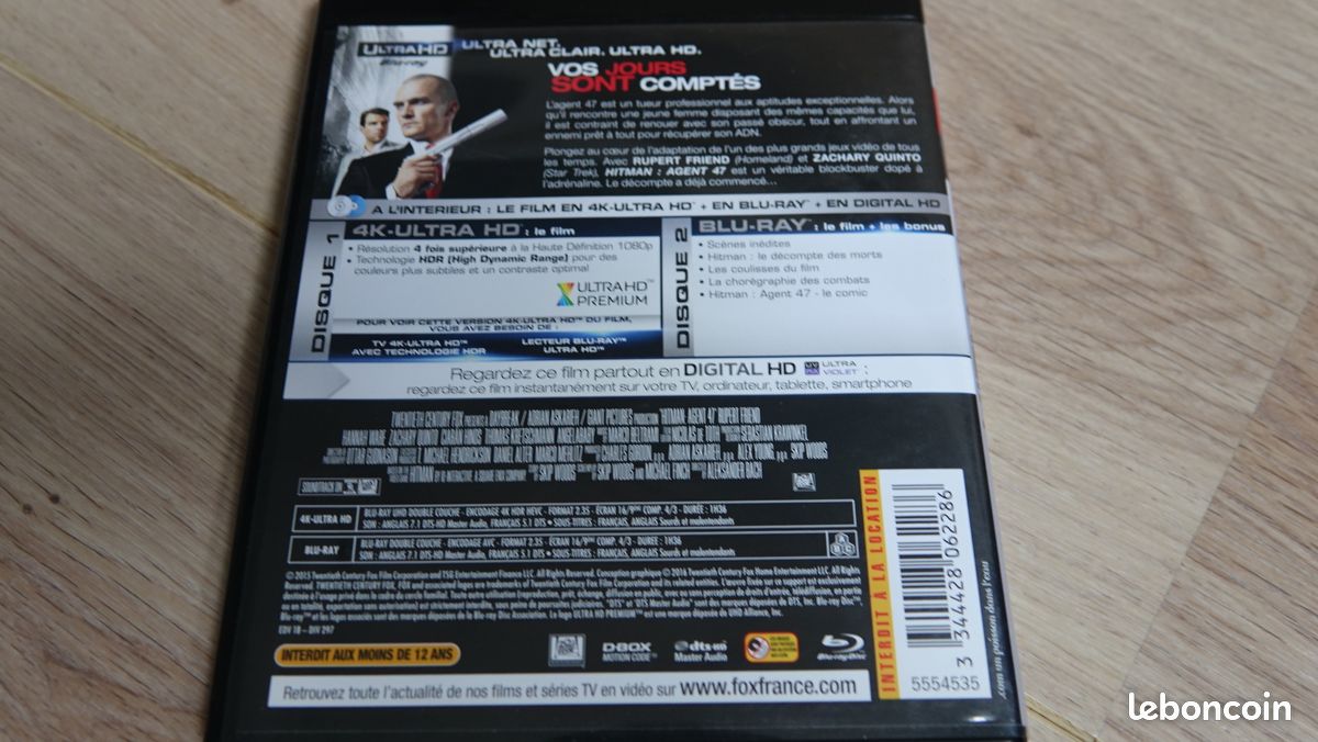 Hitman Agent 47 4K Blu-Ray (image 2)