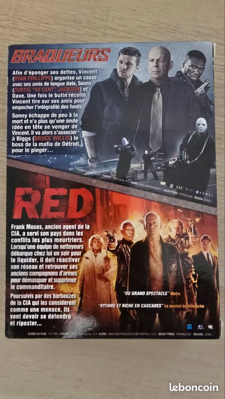 Coffret DVD — Braqueurs + RED (image 2)