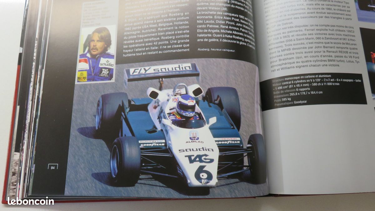 Notice bibliographique Le livre d'or de la formule 1 1999 / Renaud de
