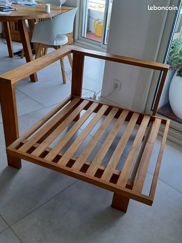 Fauteuil bois massif (image 3)