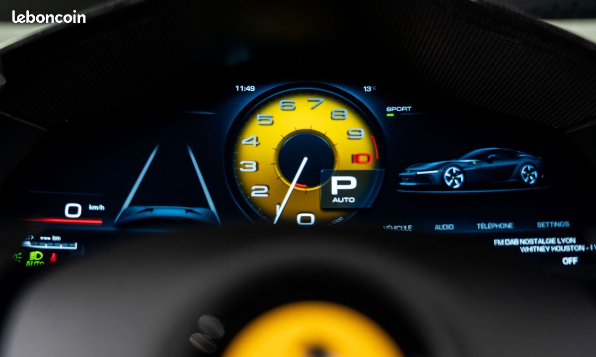 Ferrari 12Cilindri V12 830 - 1°MAIN FRANÇAISE Malus Payé / 759 Kms / Lift / Full Carbone Ext Int/ Display / Cam 360° / TVA LOA / 5822E/Mois (image 22)