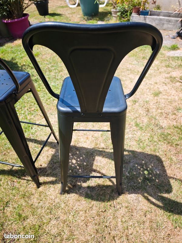 Tabouret de Bar noir (image 2)