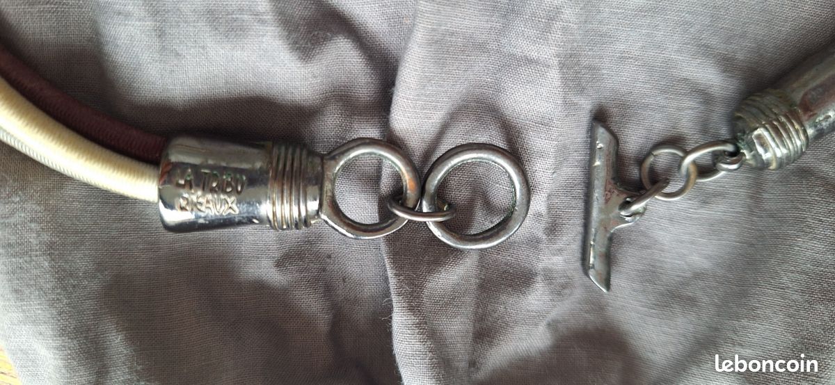 Collier Tribu Rigaux En étain, Bronze Et Bois - Neuf Avec étiquettes - Style Ethnique