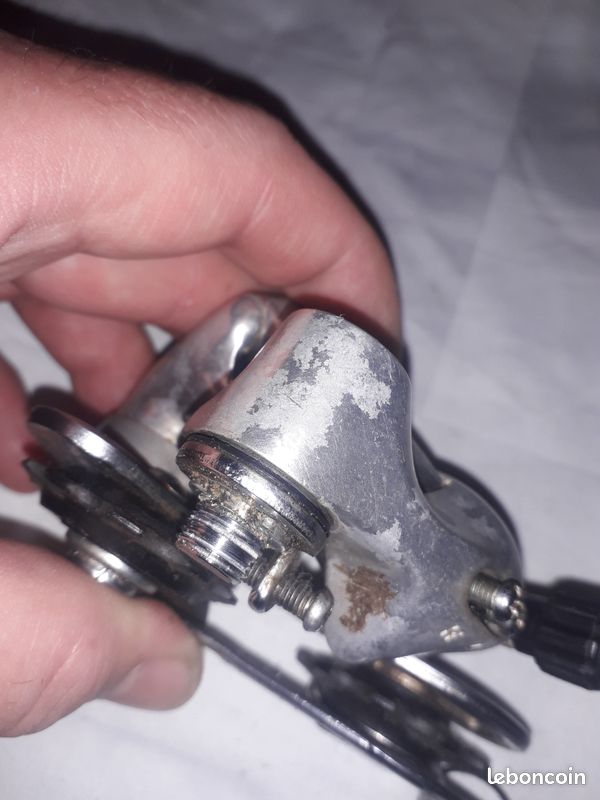Dérailleur Arrière Vintage Shimano RX100 RD-A550 - Vélo Route Années 1990, Argent, Longue Cage