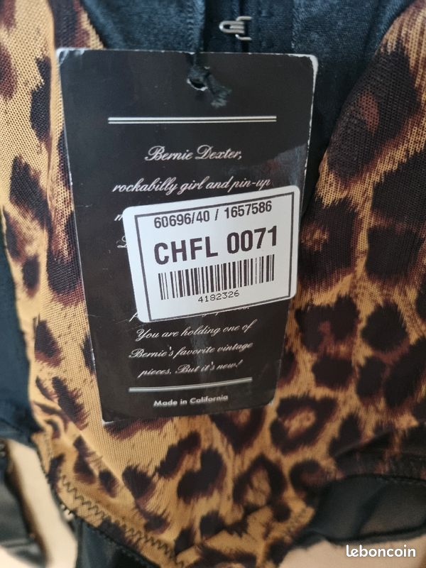 Culotte haute porte jarretelle Bernie Dexter for Lucy B panthère taille S salle neuf (image 3)