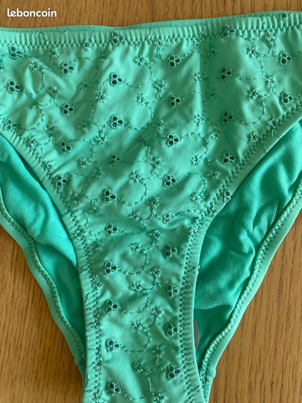 Bikini triangle push up bleu mint T44 XXL (image 6)