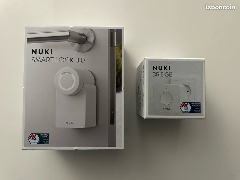 Serrure Connectée Nuki 3.0 Avec Accessoires - Blanc, Neuf, Contrôle Via Smartphone