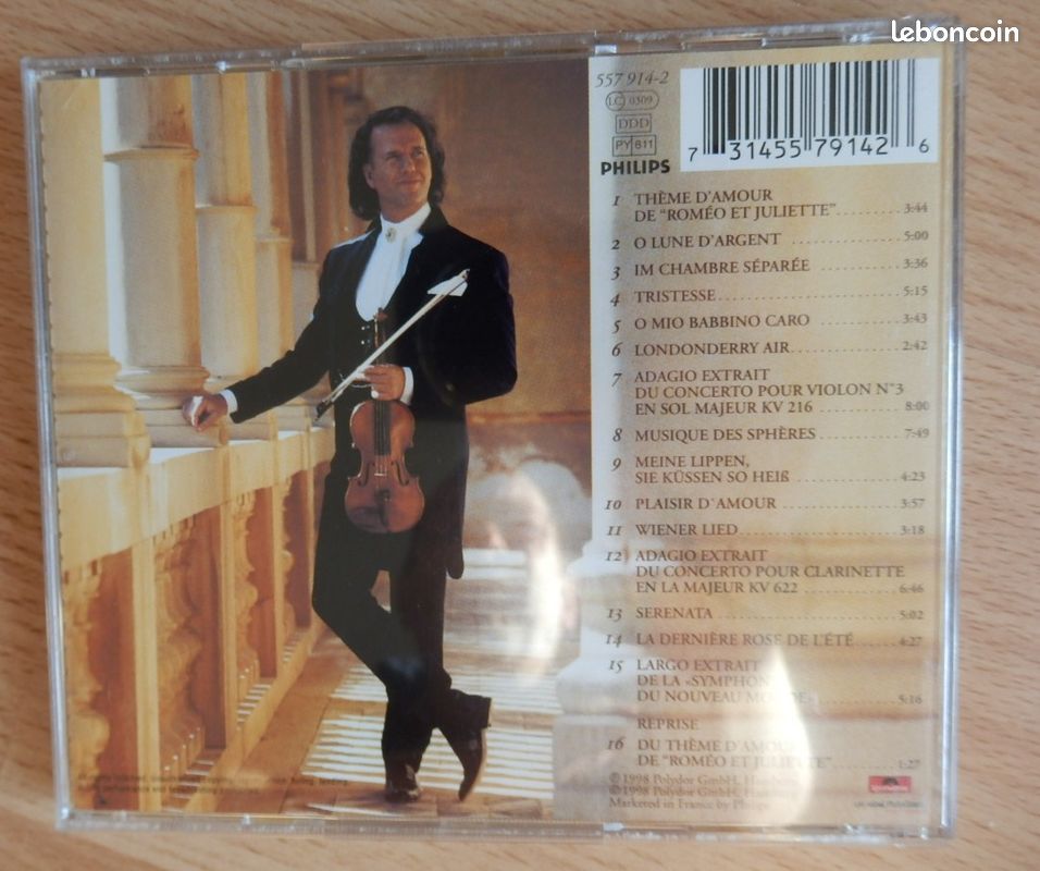 CD : André Rieu – Romantique : Très bon état (image 3)