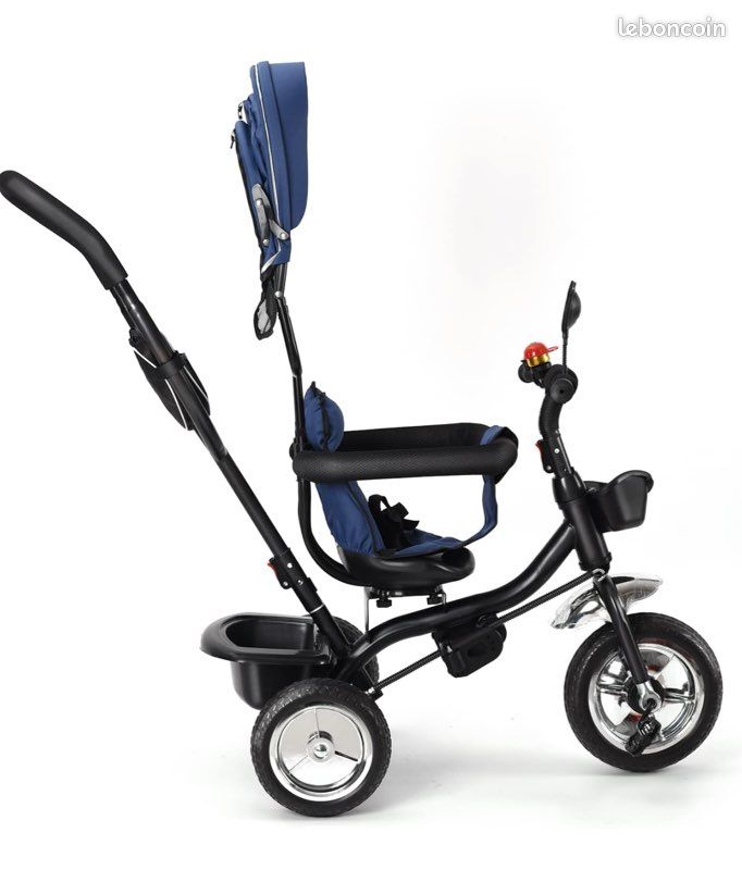 Tricycle Pliable Velo Roues Enfant Tandem Tricycle Avec L'enfant Ou L'ado  Placé Devant