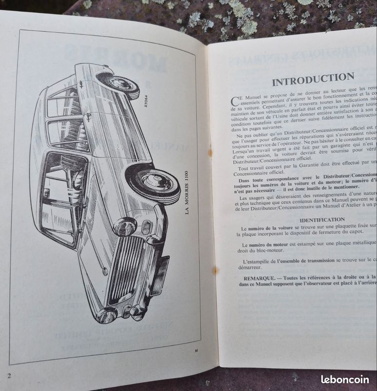 Notice MORRIS 1100 (image 2)