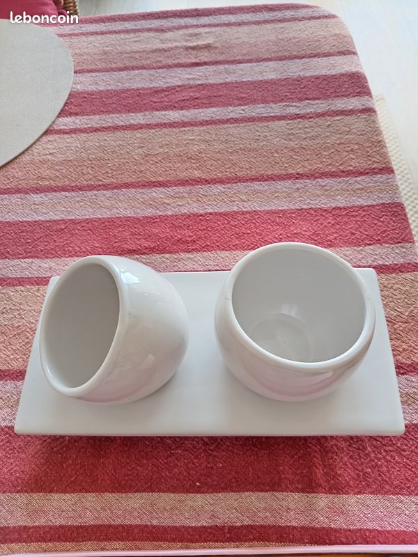 Service apéritif en céramique blanche – Ensemble complet (image 7)