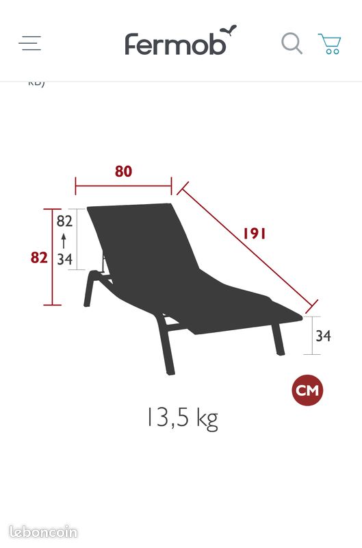 Bain de soleil FERMOB Alizé (image 6)