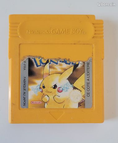 Trader Games - POKEMON VERSION BLEU NINTENDO GAMEBOY  GB  FRA Cartridge Only Sticker Damage