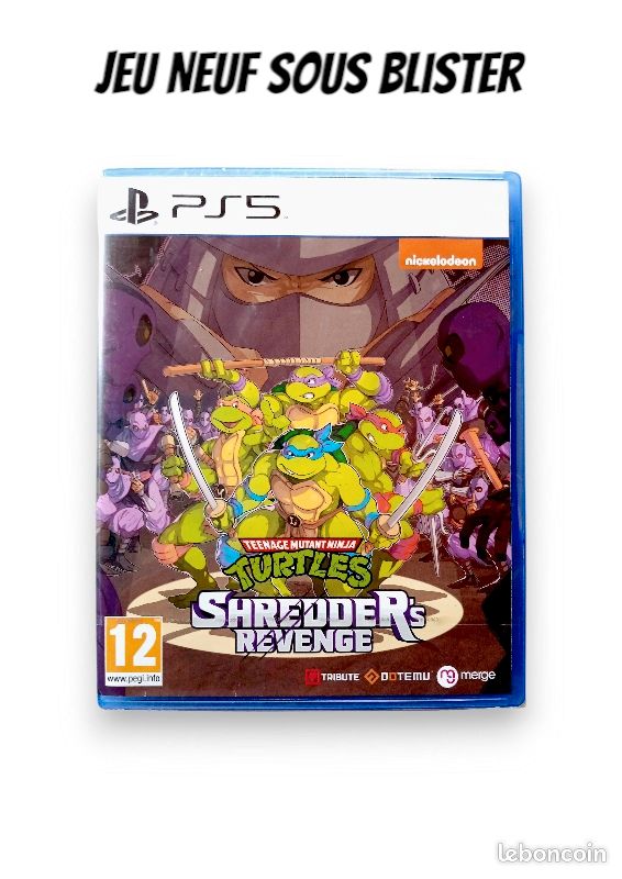 Jeu PS5 TEENAGE MUTANT NINJA TURTLES: SHREDDER'S REVENGE - Neuf Sous Blister