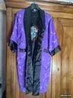 Kimono Thaïlandais bicolore et reversible, (noir et mauve), AN 1990, T42-44 (image 1)